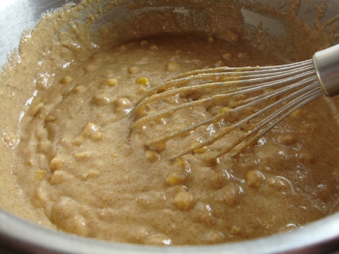 Wet and Dry Ingredients Combined in Amazing Corn Cake